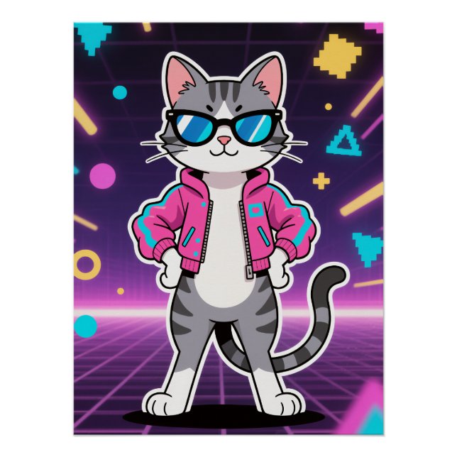 Pôster Gamer de Retro Legal Incrível (Frente)