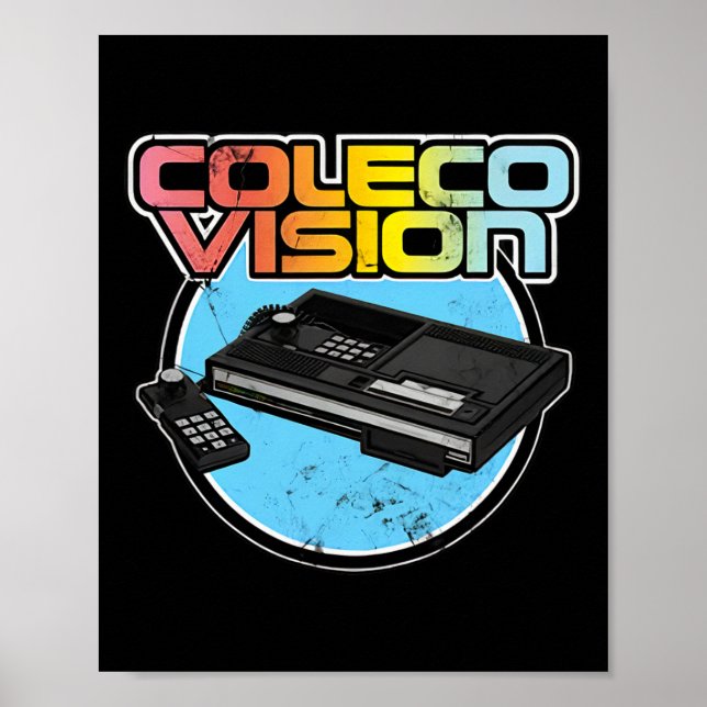 Poster Gamer de Video Game Retro Vintage (Frente)