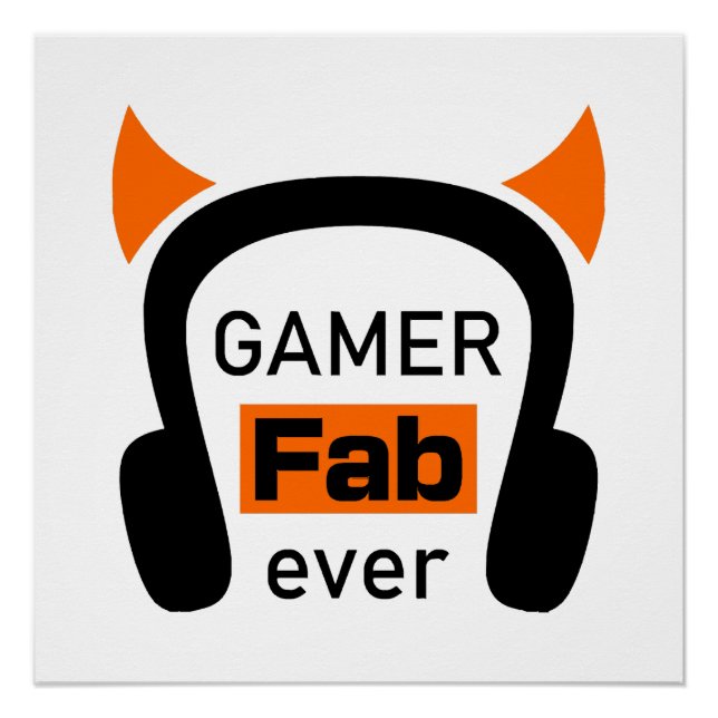 Pôster gamer fab-ever (Frente)