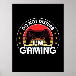 Poster Gamer Gift   Eu Jogo Não Incomodar