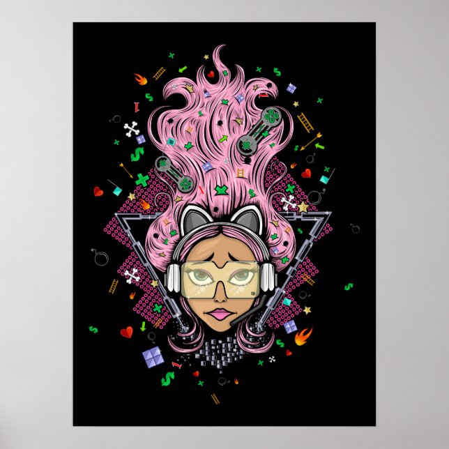 Poster Gamer Girl (Frente)