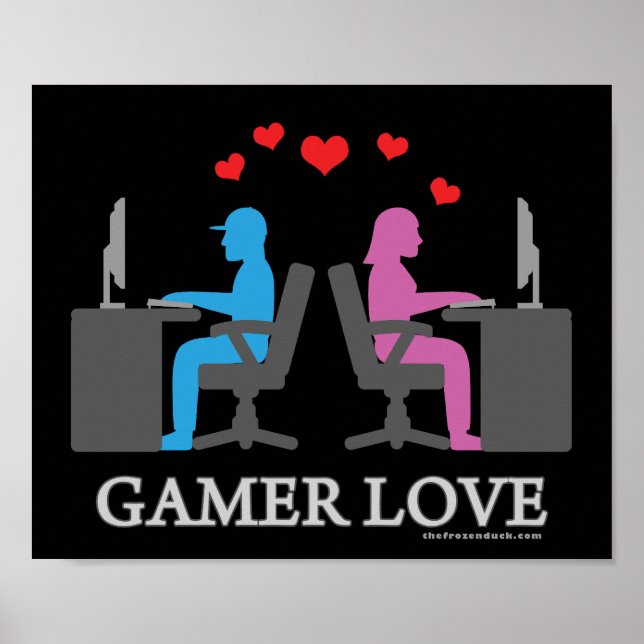 Pôster Gamer Love (Frente)
