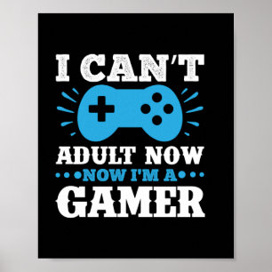 Poster Gamer Presente Agora Sou Um Jogador