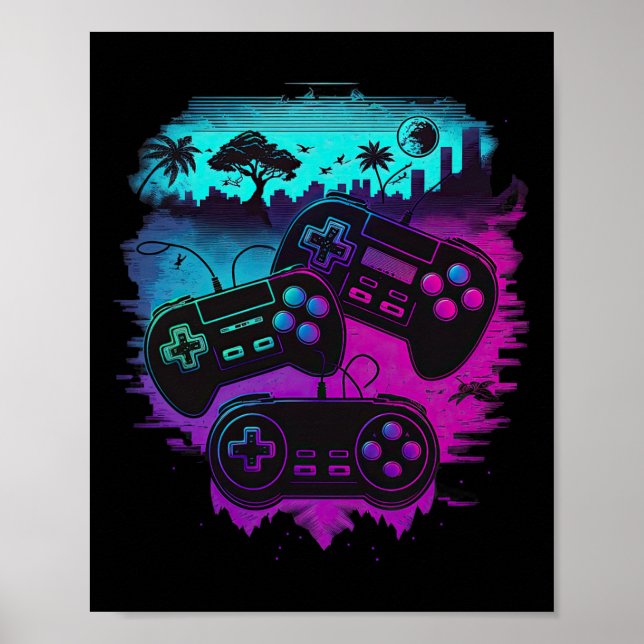 Poster Gamer Video Game Controller 15 (Frente)