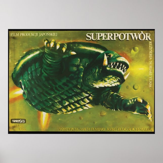 Poster Gamera na Polônia (Frente)