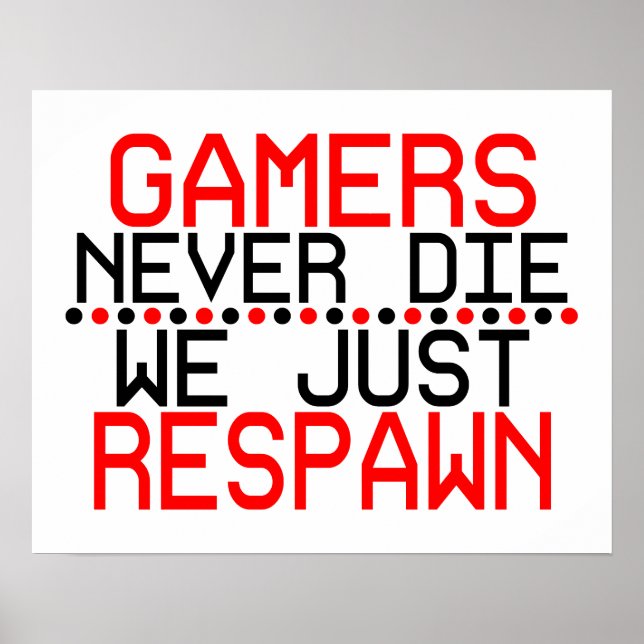 Poster Gamers Respawn (Frente)