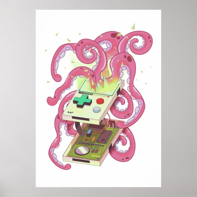 Poster Games Console Monster (Frente)