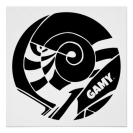 Pôster GAMY® Black Logo 