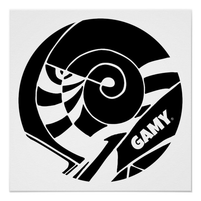 Pôster GAMY® Black Logo  (Frente)