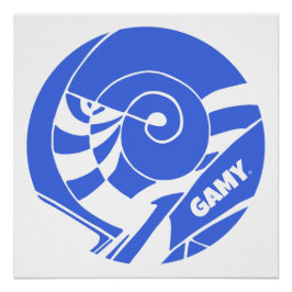 Pôster GAMY® Royal blue Logo 