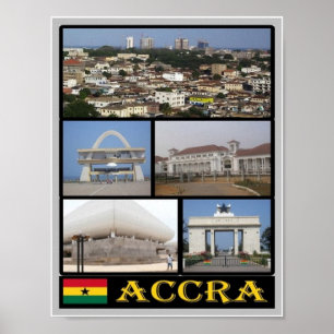 Poster Gana - Accra - Mosaico -