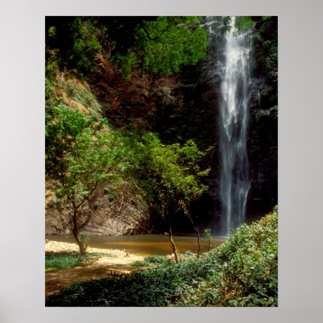 Pôster Gana: Cachoeira Wli, também conhecida como Cachoei (Frente)