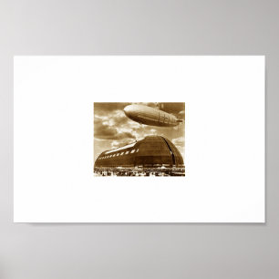 Poster Gancho Akron Ohio do dirigível