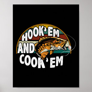 Poster Gancho Em Cook Em Pesca Sobrevoado Pescador