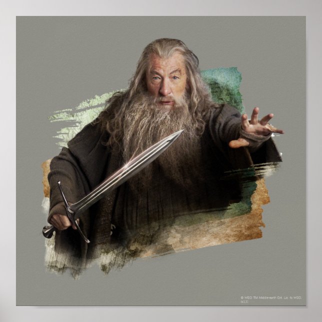 Poster Gandalf com Espada (Frente)