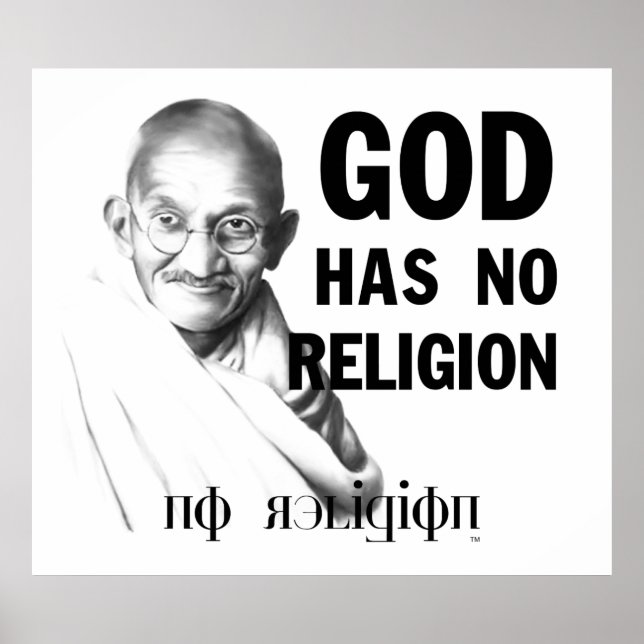 Poster Gandhi on God (Frente)