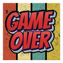 Pôster Gane acabou.