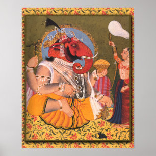 Poster Ganesh adequado para enquadramento ou exibi