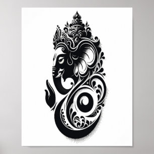 Poster Ganesha, Espiritual Hindu Ganesh Indiano Deus do Y