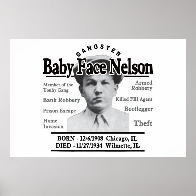 Poster Gangster Baby Face Nelson (Frente)