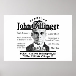 Poster Gângster John Dillinger