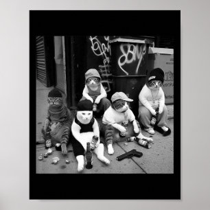 Poster Gangster Mexicano, Gangster Cats Strand