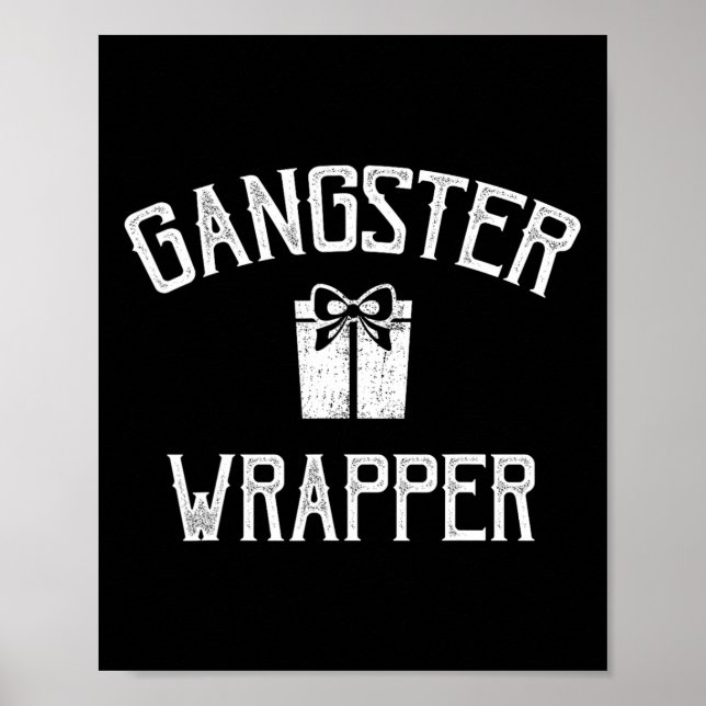 Poster Gangster Wrapper Rapper Natal (Frente)