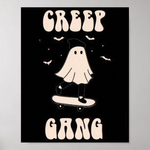 Poster Gangue do Entorpecimento Fantasma Skate Patins Div