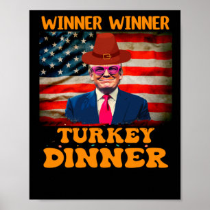 Poster Ganhador de Trump Engraçado Turquia Janta