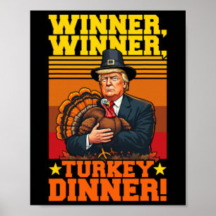 Poster Ganhador de Trump Engraçado Turquia Janta