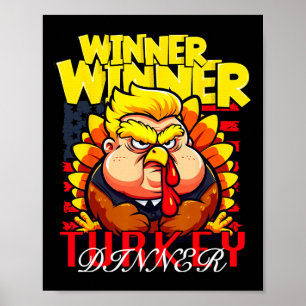 Poster Ganhador de Trump Engraçado Turquia Janta