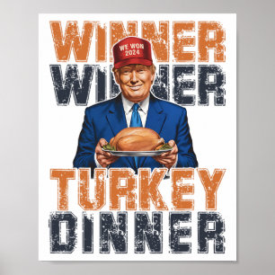 Poster Ganhador de Trump Engraçado Turquia Janta