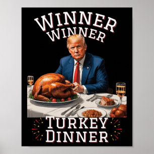 Poster Ganhador de Trump Engraçado Turquia Janta