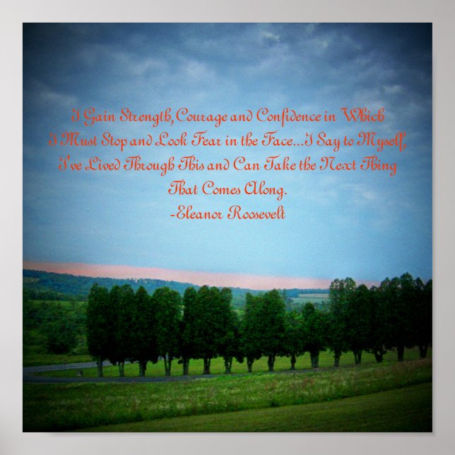 Poster Ganho força, coragem e... (Frente)