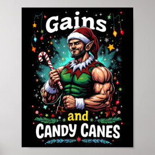 Poster Ganhos E Doces Canas De Natal