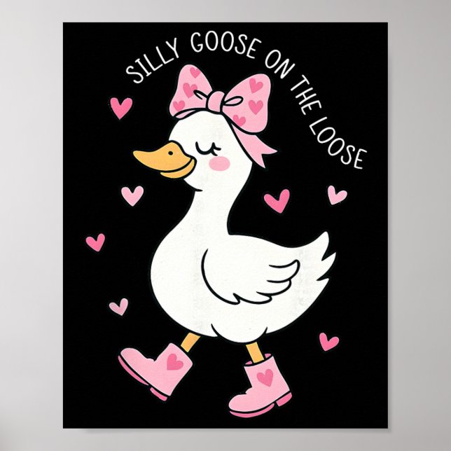 Poster Ganso Bobo do Dia dos Namorados à Solta Laço Coque (Frente)