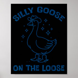 Poster Ganso Caubói Bobo À Solta Animais Engraçados Homen