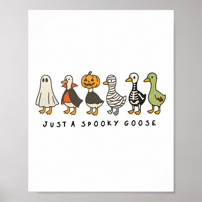 Poster Ganso de Halloween Apenas Ganso de Dia de as Bruxa (Frente)