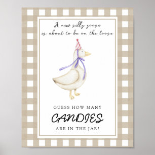 Poster Ganso pequeno - adivinhe quantos doces