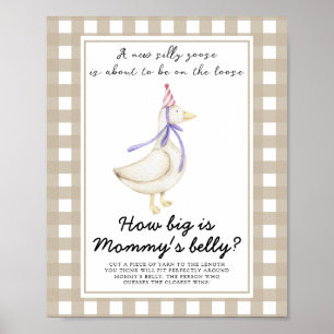 Poster ganso - quão grande é a barriga da mamãe jogo