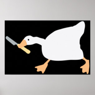 Poster Ganso Sem Título Com Vinheta De Faca De Manteiga
