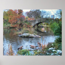 Poster Gapstow Bridge Central Park New York City