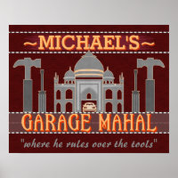 Garage Mahal Man Caverna Encantada Humor Personali