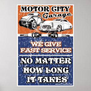POSTER GARAGEM 2 DA CIDADE DO MOTOR