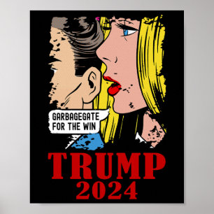 Poster Garbagegato De Lixo Engraçado Para O Trump Vencido