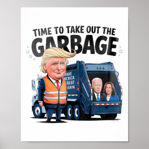 Poster Garbyge Para Trump 2024 É Um Momento Engraçado Par