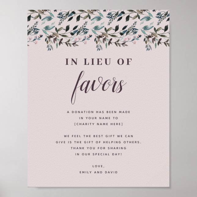 Poster Garden Crest | Caridade de Doação de Casamento Mau (Frente)