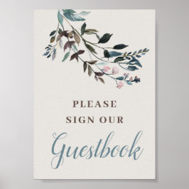 Poster Garden Crest | casca | Guestbook Casado