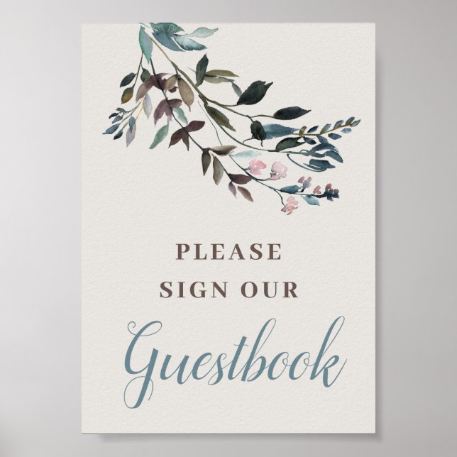 Poster Garden Crest | casca | Guestbook Casado (Frente)