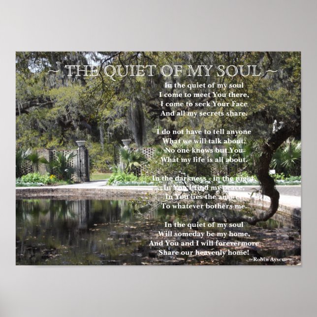 PÔSTER GARDEN GATE POEM (Frente)